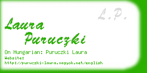 laura puruczki business card